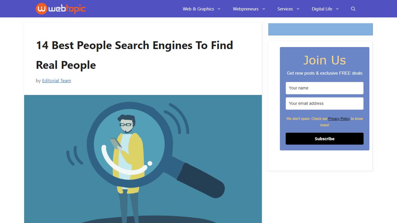 14 Best People Search Engines To Find Real People - WebTopic